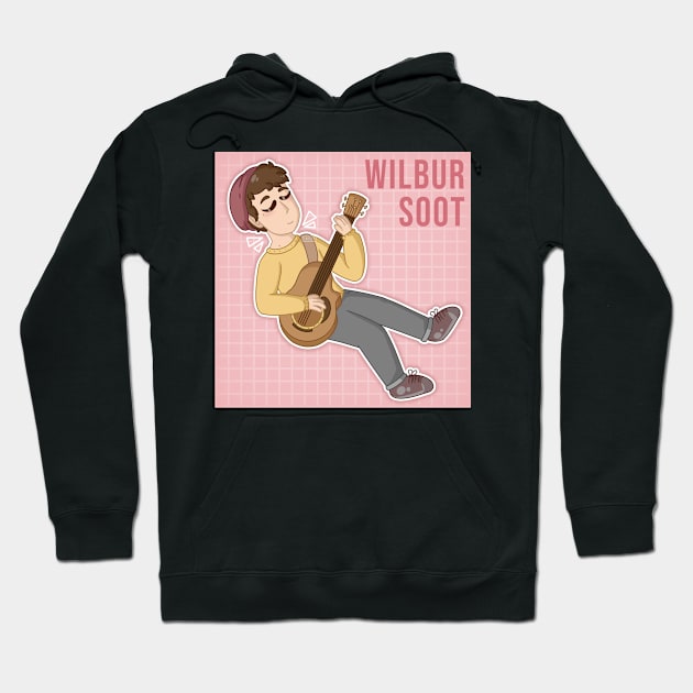 Wilbur Soot with guitar Hoodie by Snorg3